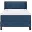 Box spring seng med hovedgærde Blå 200 x 80 cm Stof