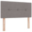 Box spring seng med hovedgærde Gråbrun 200 x 100 cm Stof