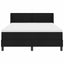Box spring seng med hovedgærde Sort 200 x 140 cm Stof