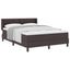 Box spring seng med hovedgærde Mørk Brun 200 x 160 cm Stof