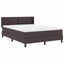 Box spring seng med hovedgærde Mørk Brun 200 x 160 cm Stof