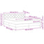 Box spring seng med hovedgærde Sort 200 x 180 cm Stof