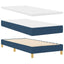 Box spring seng med hovedgærde Blå 200 x 80 cm Stof