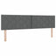 Box spring seng med hovedgærde Mørkegrå 200 x 180 cm Stof