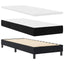 Box spring seng med hovedgærde Sort 200 x 80 cm Fløjl