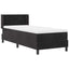 Box spring seng med hovedgærde Sort 200 x 80 cm Fløjl