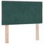 Box spring seng med hovedgærde Mørkegrøn 200 x 80 cm Fløjl