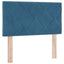 Box spring seng med hovedgærde Mørk blå 200 x 80 cm Fløjl