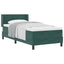 Box spring seng med hovedgærde Mørkegrøn 190 x 90 cm Fløjl
