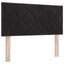 Box spring seng med hovedgærde Sort 200 x 90 cm Fløjl