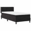 Box spring seng med hovedgærde Sort 200 x 90 cm Fløjl
