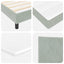 Box spring seng med hovedgærde Lysegrå 200 x 100 cm Fløjl