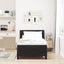 Box spring seng med hovedgærde Sort 200 x 100 cm Fløjl