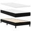 Box spring seng med hovedgærde Sort 200 x 100 cm Fløjl