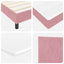Box spring seng med hovedgærde Lyserød 200 x 180 cm Fløjl