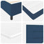 Box spring seng med pude med hovedgærde Blå 200 x 90 cm Stof