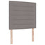 Box spring seng med madras Gråbrun 200 x 100 cm Stof