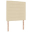 Box spring seng med madras Creme 200 x 100 cm Stof