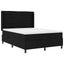 Box spring seng med pude med hovedgærde Sort 200 x 140 cm Stof