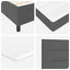 Box spring seng med pude Mørkegrå 200 x 160 cm Stof
