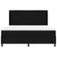 Box spring seng med madras Sort 200 x 180 cm Stof