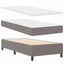 Box spring seng med pude Gråbrun 200 x 80 cm Stof