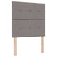 Box spring seng med pude Gråbrun 200 x 80 cm Stof