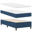 Box spring seng med pude med hovedgærde Blå 200 x 80 cm Stof