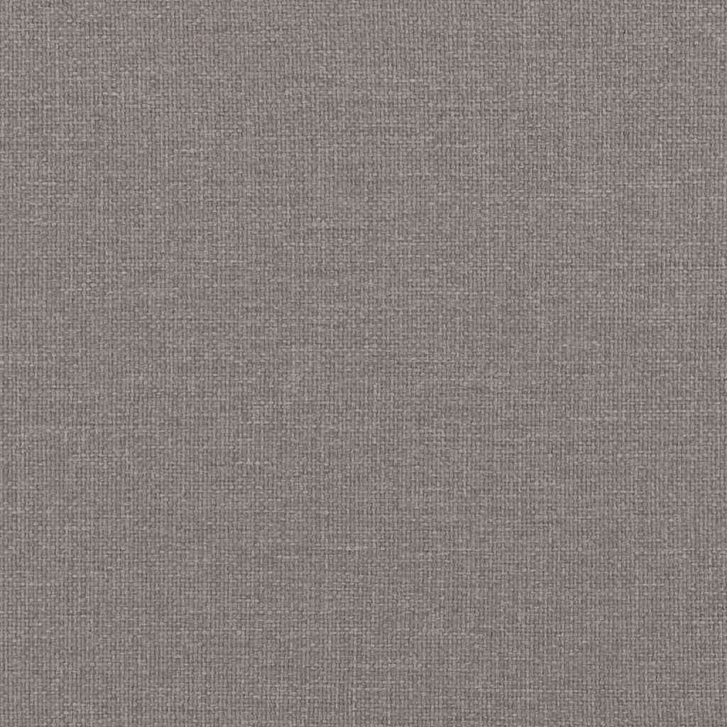 Box spring seng med pude Gråbrun 200 x 90 cm Stof