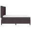 Box spring seng med pude Mørk Brun 190 x 140 cm Stof