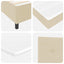 Box spring seng med pude med hovedgærde Creme 190 x 140 cm Stof