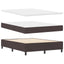 Box spring seng med pude Mørk Brun 200 x 140 cm Stof