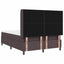 Box spring seng med pude Mørk Brun 200 x 160 cm Stof