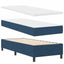 Box spring seng med pude med hovedgærde Blå 200 x 80 cm Stof