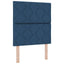 Box spring seng med pude med hovedgærde Blå 200 x 80 cm Stof