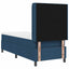 Box spring seng med pude med hovedgærde Blå 200 x 80 cm Stof