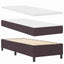 Box spring seng med pude Mørk Brun 190 x 90 cm Stof