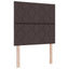 Box spring seng med pude Mørk Brun 200 x 100 cm Stof