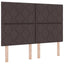 Box spring seng med pude Mørk Brun 200 x 160 cm Stof