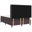 Box spring seng med pude Mørk Brun 200 x 160 cm Stof