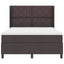 Box spring seng med pude Mørk Brun 200 x 160 cm Stof