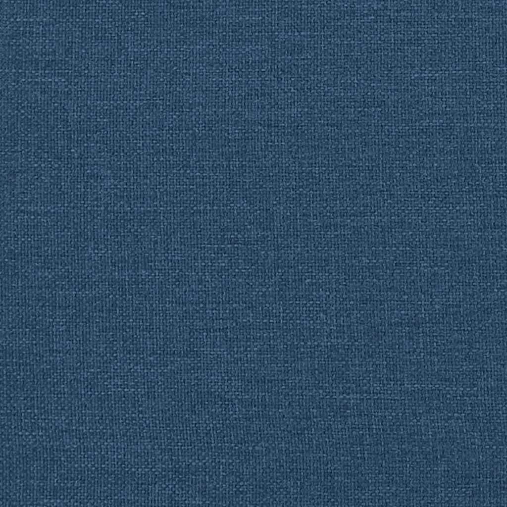 Box spring seng med madras med hovedgærde Blå 80 x 200 cm Stof