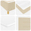 Box spring seng med madras Creme 90 x 200 cm Stof