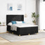 Box spring seng med madras Sort 140 x 190 cm Stof