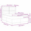 Box spring seng med madras Creme 140 x 190 cm Stof