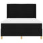 Box spring seng med madras Sort 140 x 200 cm Stof