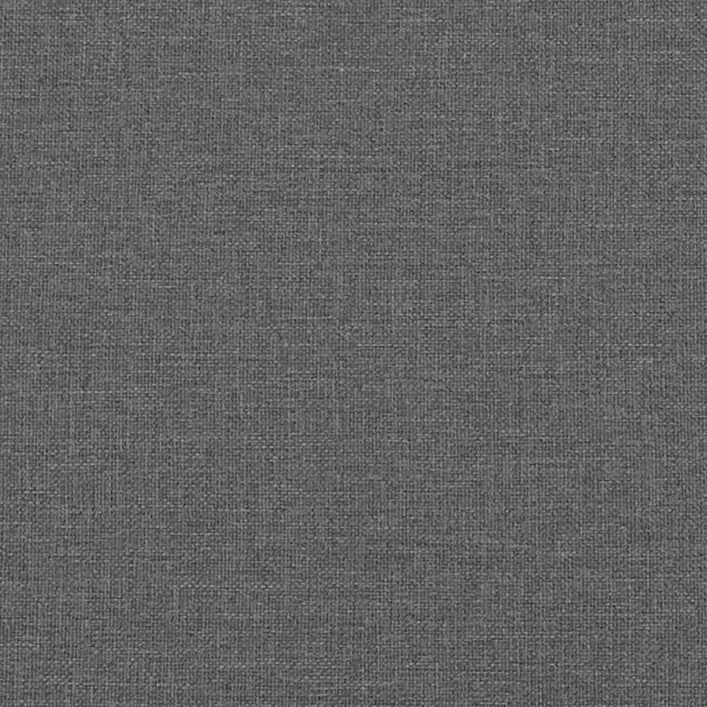 Box spring seng med madras Mørkegrå 160 x 200 cm Stof