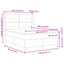Box spring seng med hovedgærde Gråbrun 140 x 190 cm Stof