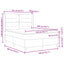 Box spring seng med hovedgærde Lysegrå 140 x 200 cm Stof
