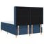 Box spring seng med hovedgærde Blå 140 x 200 cm Stof